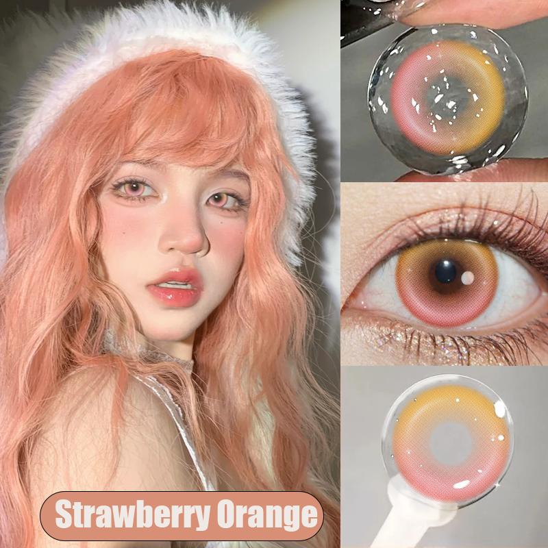 Mill Creek 2 шт. Синие контактные линзы с радужной оболочкой Яркие 14,2 мм Косплей Аниме Глаза Люминесцентное тело Летние синие контактные линзы для ежегодного использования