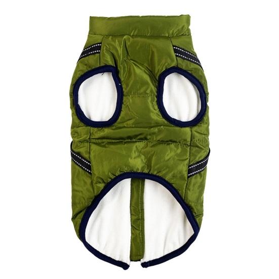Зимнее пальто для собак, ветрозащитная куртка для собак, теплая термоодежда для домашних животных со шлейкой, одежда для прогулок с собакой в холодную погоду