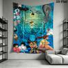 Studio Ghibli Celebration Magic Adventure Tapestry Background Cloth Wallmounted Atmospheric Background Cloth Wall Covering Decoration