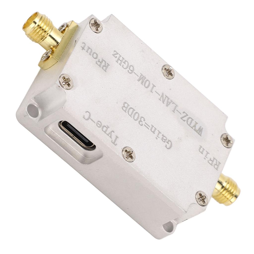 Широкополосный усилитель RF с низким уровнем шума LNA 10M‑6Ghz с высоким коэффициентом усиления SMA Female Connector для радио