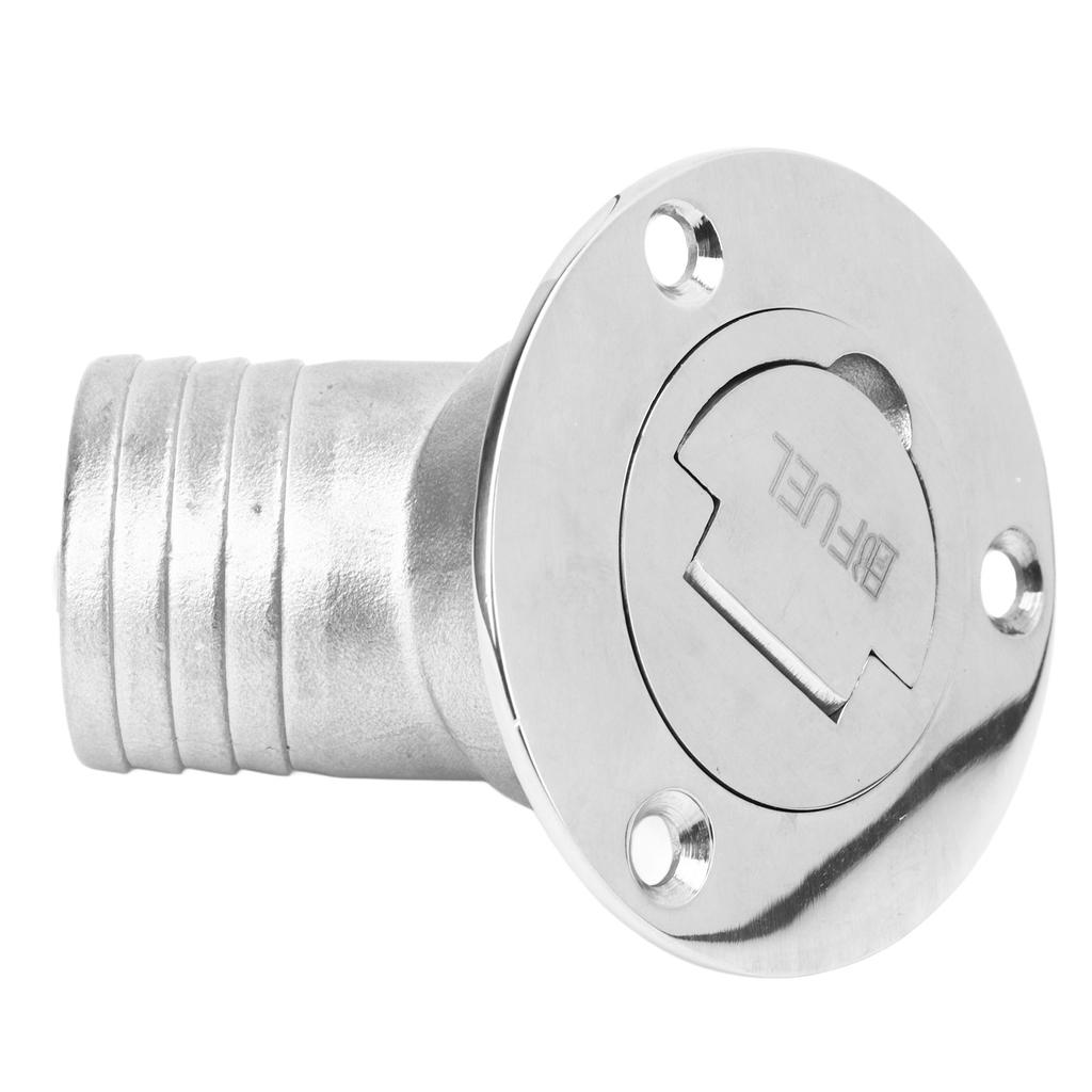 Boat Deck Filler 45 Degrees 316 Stainless Steel 38mm Flip Fill Cover with Keyless Cap for Marine Yacht