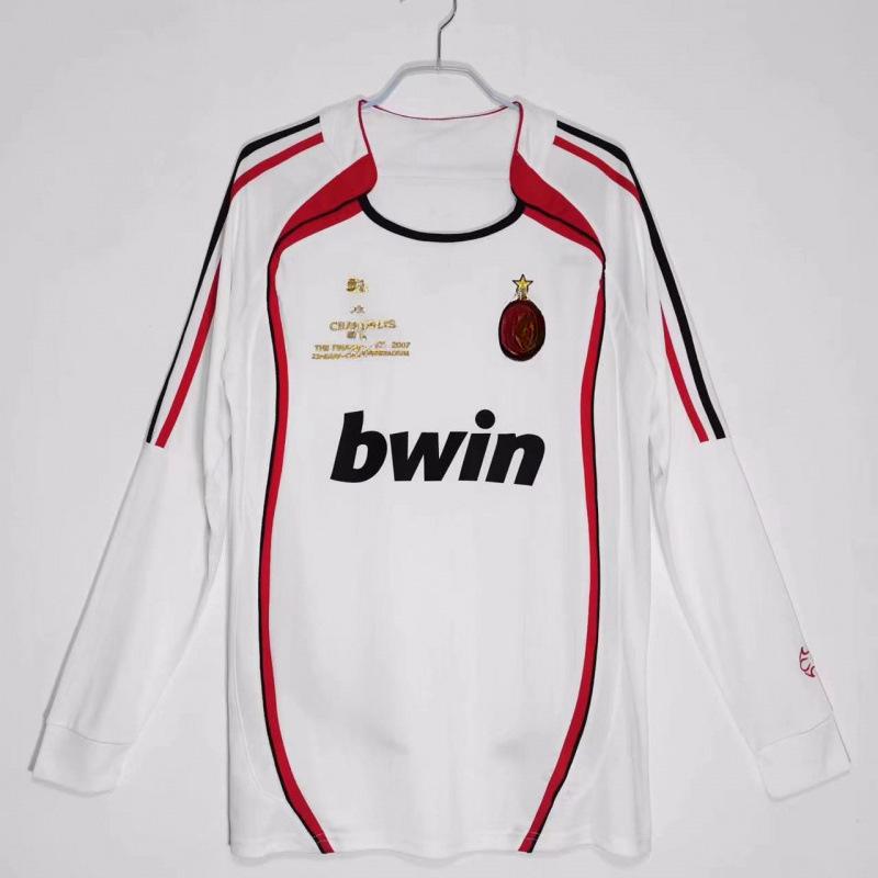AC retro long-sleeved jersey England Paris France football jersey
