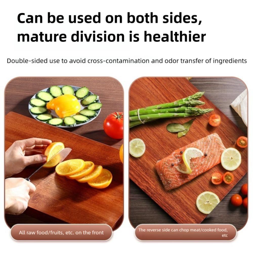 Разделочные доски из антибактериального черного дерева, устойчивые к плесени, разделочная доска для овощей, мяса, фруктов