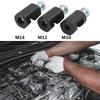 1 шт. Мини ЧПУ алюминиевый матовый черный универсальный автомобильный двигатель свечи зажигания зазор суппорт инструмент M14/M12/M10