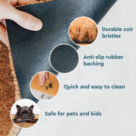 Забавная прихожая Коврик для двери Вернись с ордером Коврик для двери Рустикальный противоскользящий коврик для пола