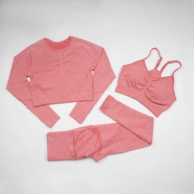 Бесшовный комплект для йоги, женская спортивная одежда для тренировок, спортивная одежда, спортивные костюмы для фитнеса