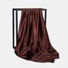 HUISHI Satin Scarf Solid Colors Neckerchief Hijab Scarf For Women Silk Satin Headband Hair Scarves 90cm Square Shawls For Lady