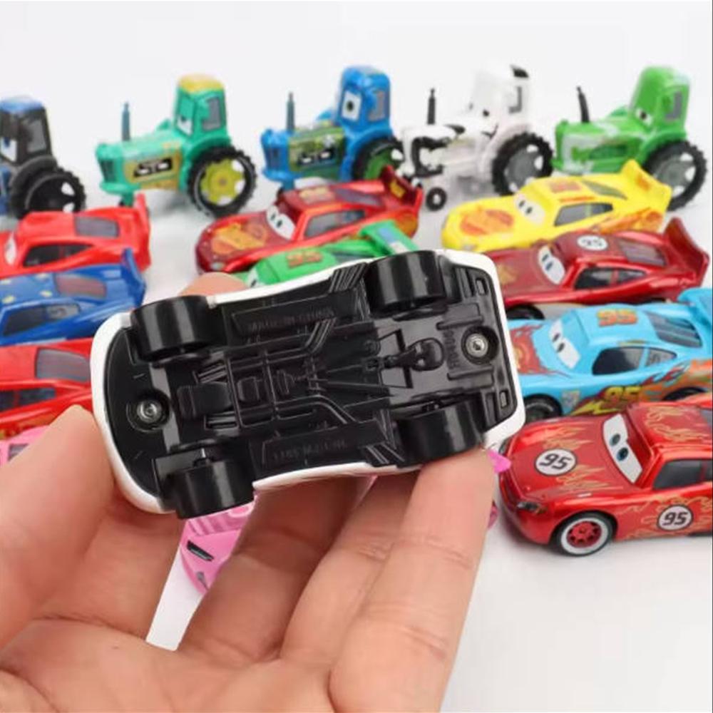 Мультяшный стиль Молния Маккуин Pixar Тачки Игрушка 1:55 Металлических Литых Машинок Детская Игрушечная Модель Машинки Рождественские Креативные Подарки