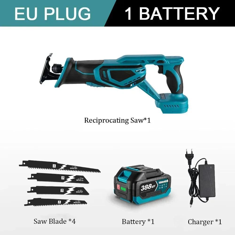 Сабельная пила высокой мощности 3000 Вт, бесщеточная, портативная электрическая пила, электроинструмент для резки дерева, металла, ПВХ-труб