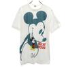 MICKEY UNLIMITED Short Sleeve T-shirt F White Men's Used