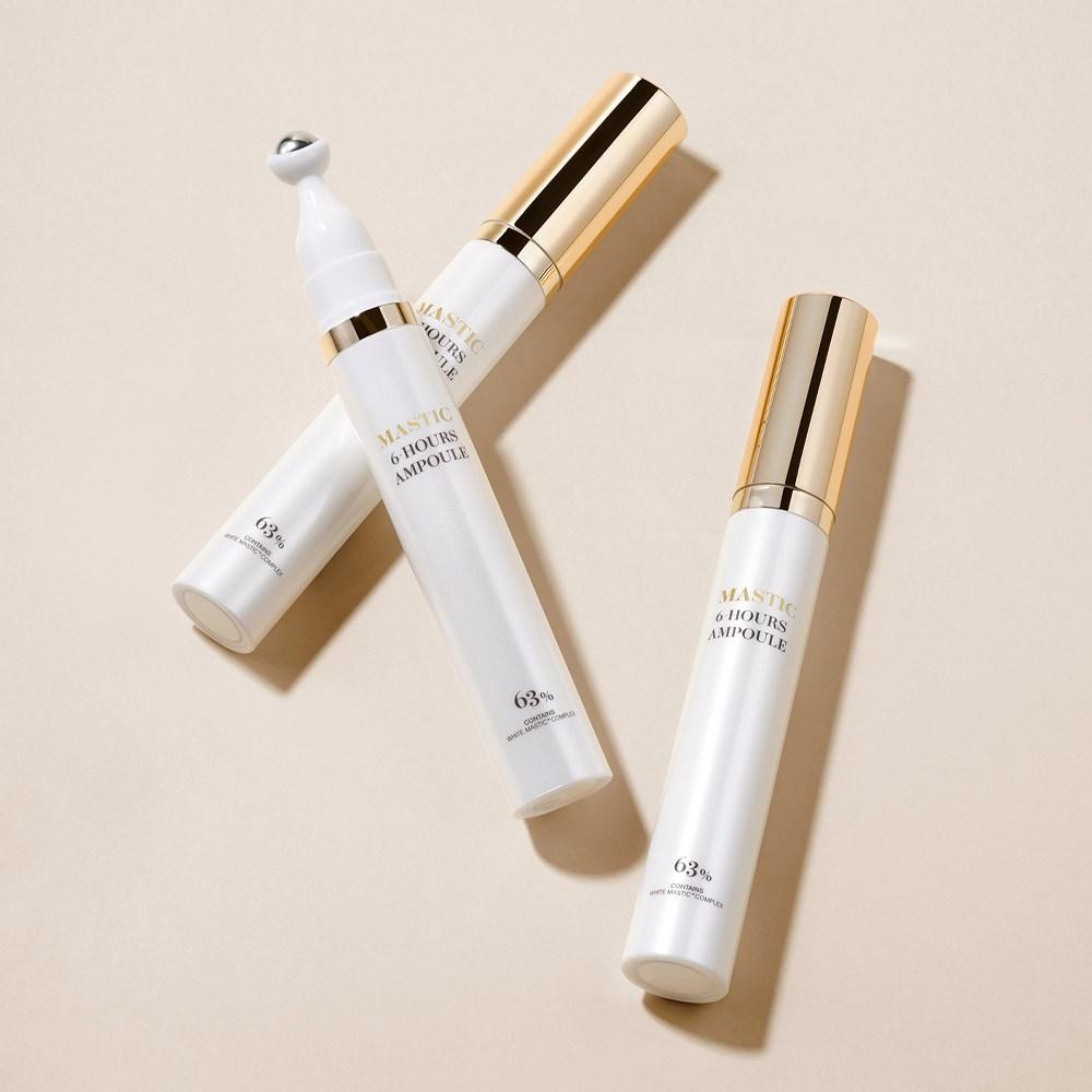 Mastina White Mastic Six Hours Ампульный массажер 15 мл + увлажняющий ампульный стик 10 г, 1 комплект