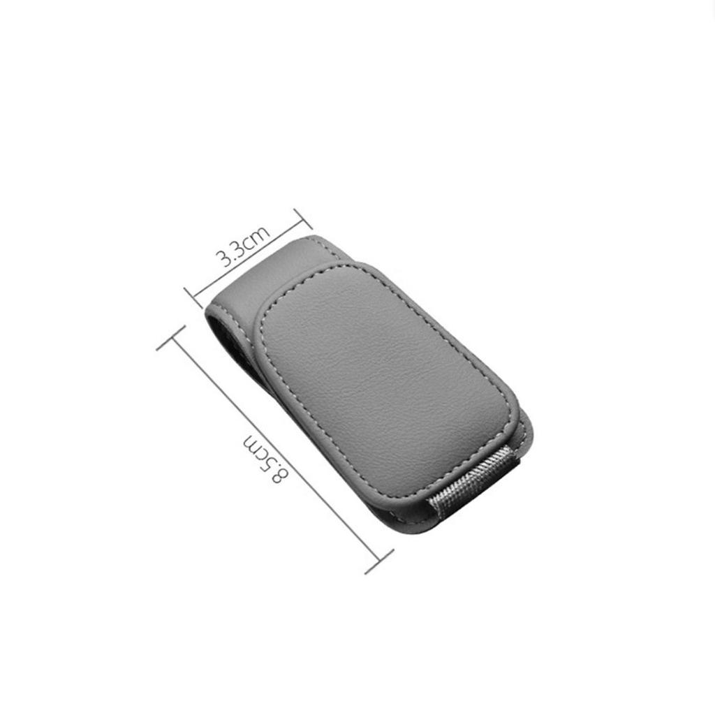 Universal Car Auto Sun Visor Eyeglass Hanger Clip Leather Glasses Holder Magnetic Multi-Function Automobile Accessories Storage