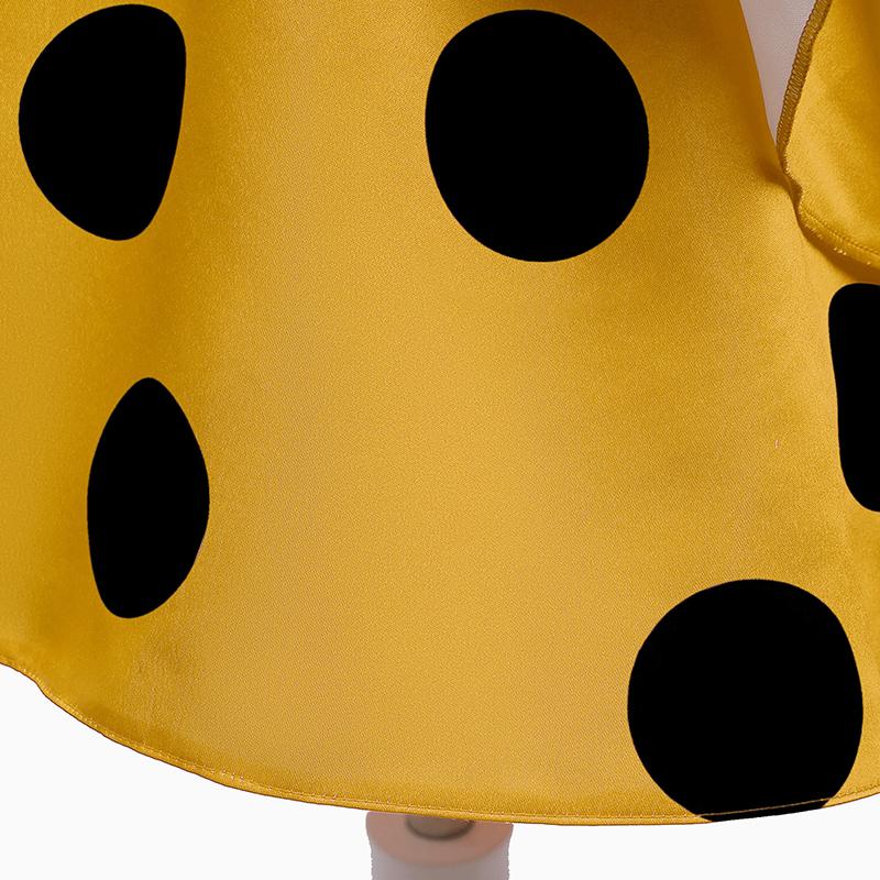 Детское платье принцессы с принтом в горошек для девочек, нарядные платья на день рождения для девочек, костюм