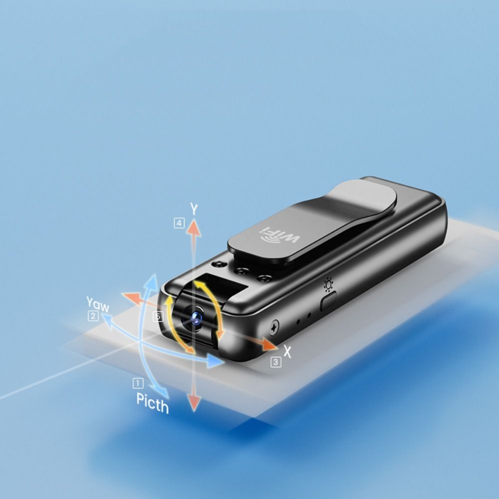 180 Rotating HD Mini Camera Chest Fixed Portable Motion Camera  Boys Toys