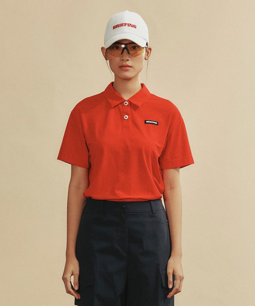 Beulipinggolpeu Women'S Linen-Like Pique Polo Shirt_Red