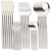 30Pcs Cutlery Set Gold Tableware Stainless Steel Mirror Dinnerware Dinner Tea Spoon Fork Knife Western Silverware Flatware Set