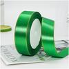 Gift Satin Ribbons Wholesaler 1inch  100% Polyester  Christmas Ribbon  Gold Wired  Edged Satin Ribbon  Roll Accept Print Logo