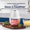 Portable Cordless Electric Food Chopper 350ML USB Rechargeable Mini Garlic Meat Vegetable Grinder for Outdoor Picnic Camping Kitchen Cooking