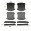 Car Door Handle Protector, Reflective Door Bumper Sticker, Epoxy Carbon Fiber Textured Paint Scratch Protector