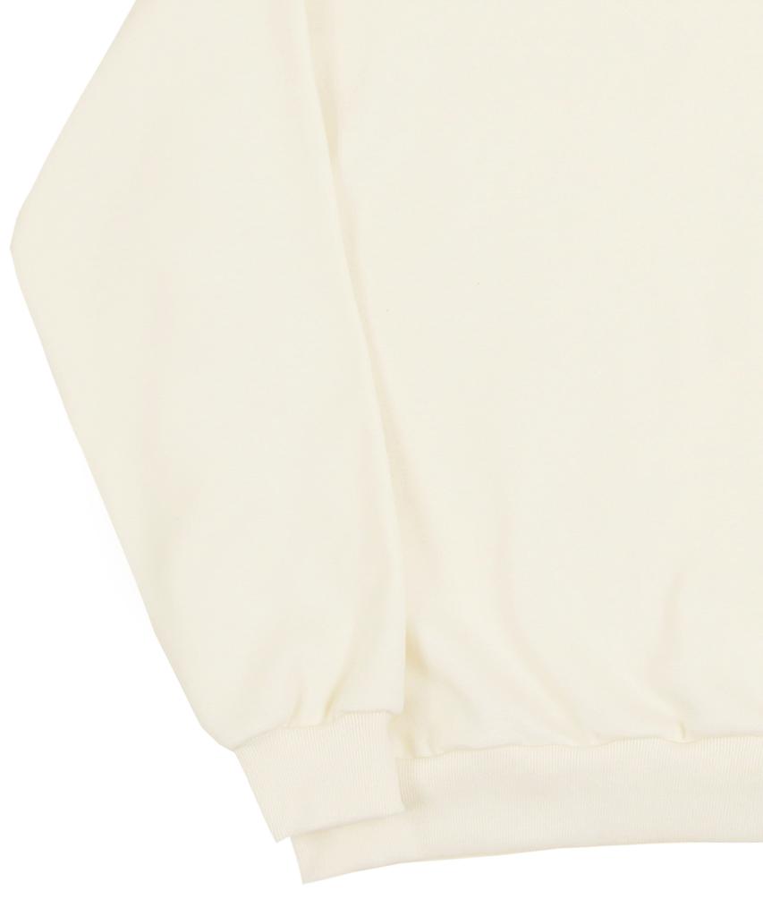 GRAVER [Unisex] Elbow Clover Smile Sweatshirt_Cream