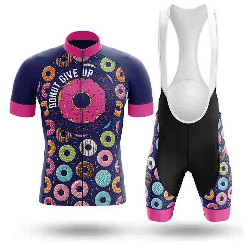 Men Women Cycling Jersey Set Short Sleeve Bike Apparel Mountain Road Racing Sportswear