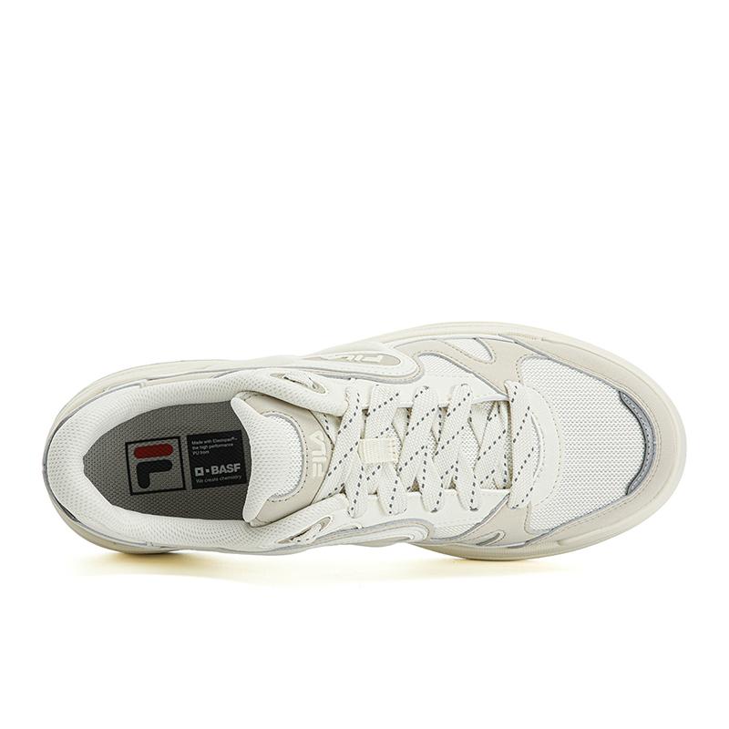 FILA VIBE Abrasion Resistant Lightweight Breathable Low top Skateboard Shoes Men's Early Snow/Oyster Gray Brown F12M623210FPO