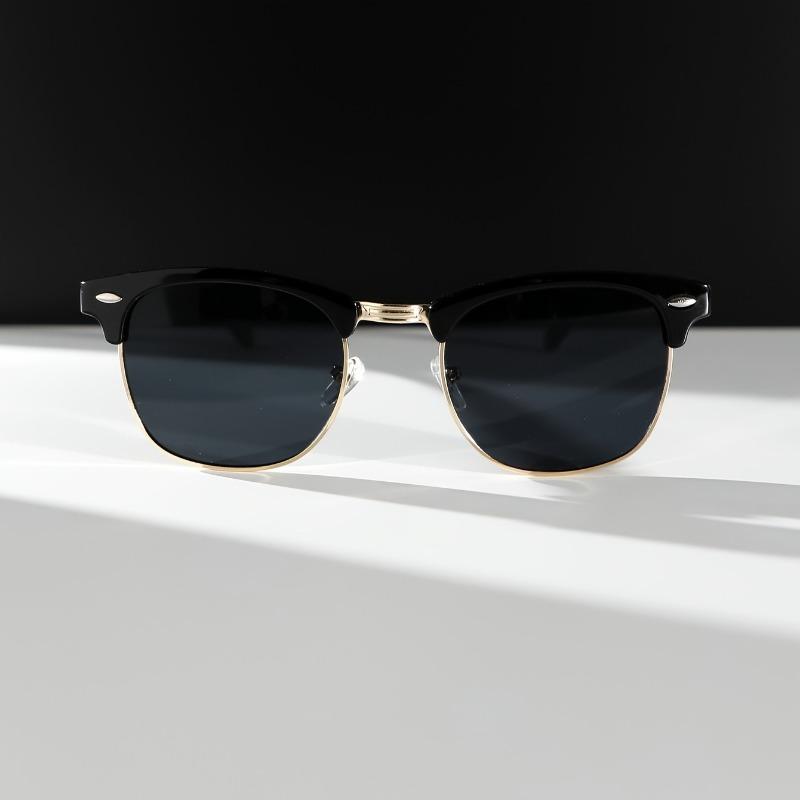 1 Pair Mens Metal Eyebrow Half Frame Glasses Four Season Popular Fashion Decoration Eyewear