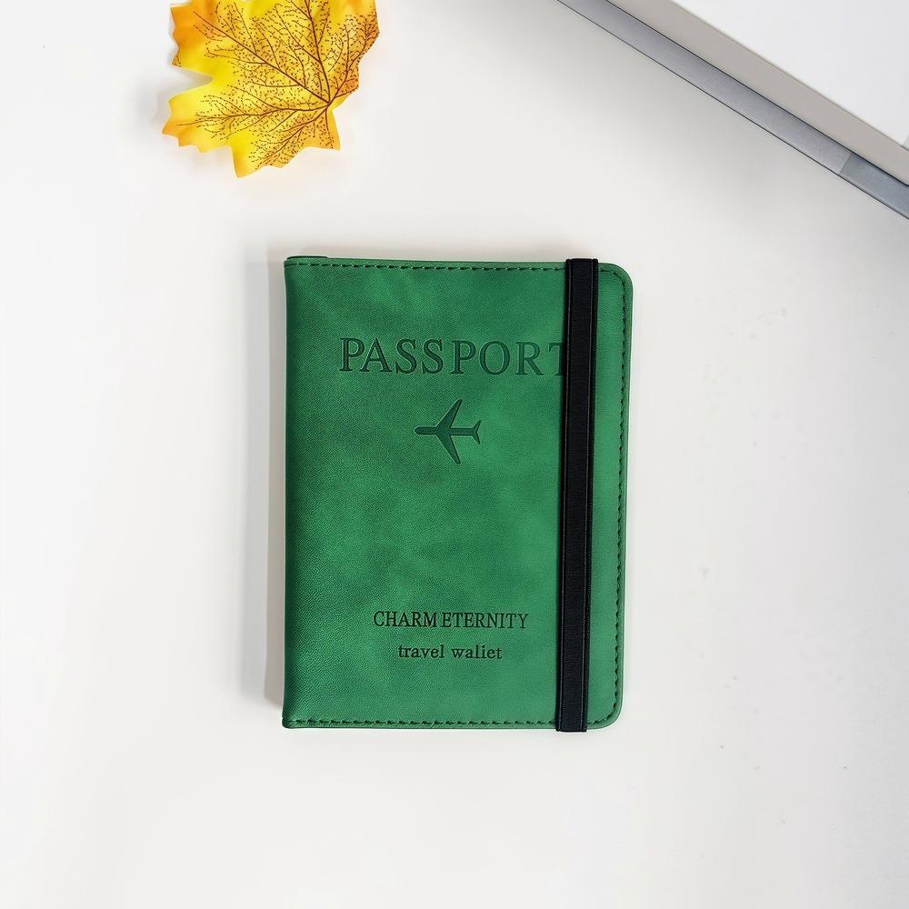 PU Leather Card Holder, Passport Holder, RFID Passport Cover, Multi-functional ID Bag.zwq