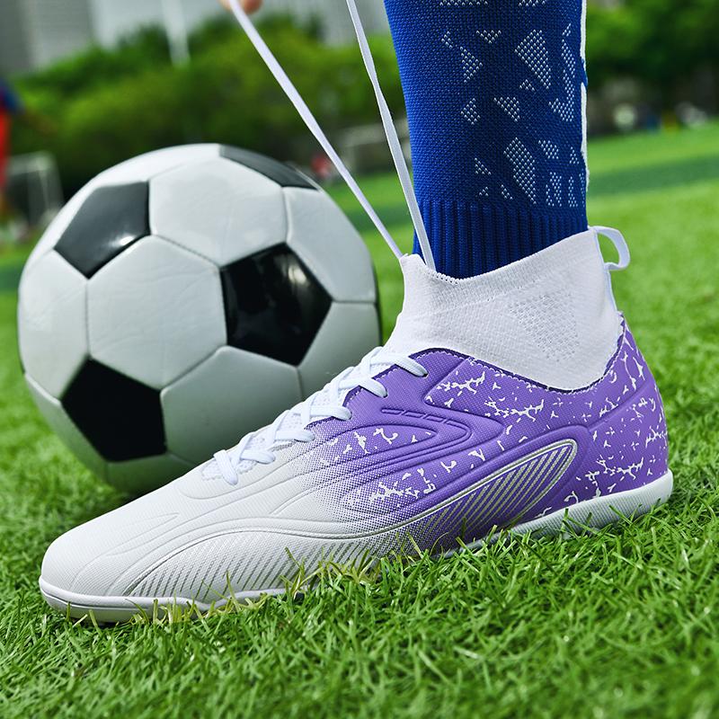 Мужские высокие носки 35–45, футбольные бутсы TF Broken Nails, молодежная спортивная обувь, футбольные тренировочные кроссовки, футбольные бутсы для мальчиков