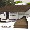 1PC Summer Dense Weave Outdoor Shade Fabric Heavy-Duty Heatproof Shade Net Coffee Colored Sunshade Net Gardens and Patios Coffee