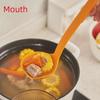 NSH High-Temp Resistant Long-Handle Nylon Soup Spoon for Porridge and Rice, Japanese/Korean Style