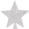 Glitter Star Christmas Tree Topper with LED Light Decor Xmas Tree Top Ornament