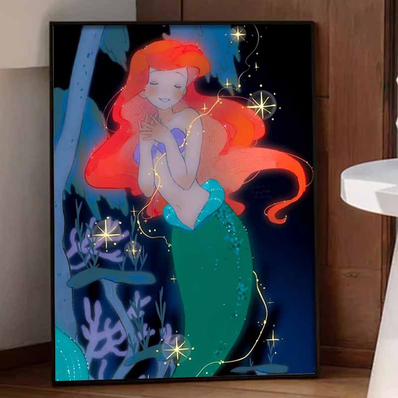 Disney Набор для алмазной мозаики «Русалочка Ариэль» Декор для дома Поделка, Идеальная идея для ручного DIY-подарка