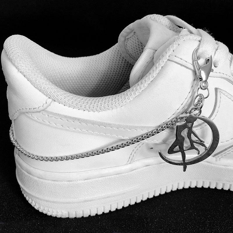 Двойной слой жемчуга сердце цепь пряжки для обуви украшения холст доска обувь аксессуары креативная мода простая обувь ювелирные изделия