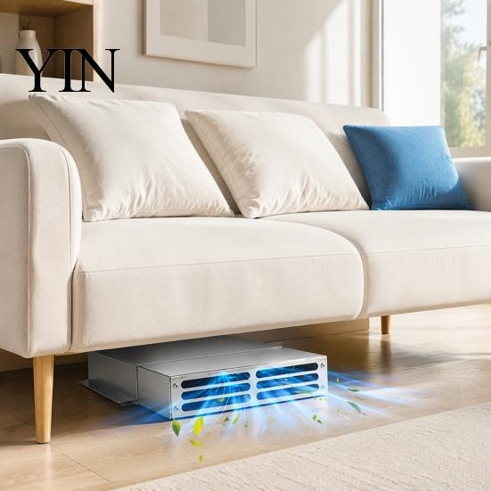Metal Floor Vent Cover Air Extender for Under-Furniture, 11.9 to 23 Inches Adjustable Aluminum Deflector Deflector, Heavy Duty HVAC Redirector