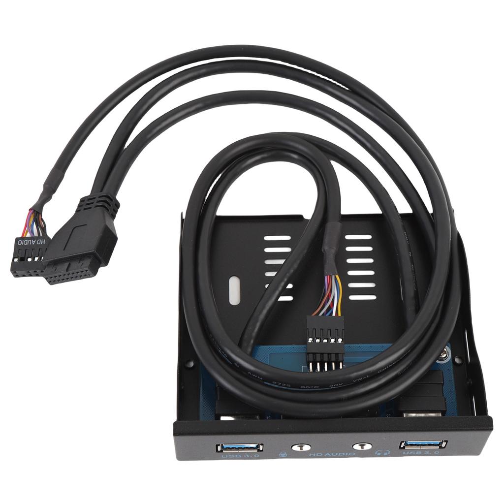 Панель передняя для дисковода 3,5 дюйма, USB 3.0, хаб, 19-контактный разъем для USB 3.0, панель интерфейса HD-звука для компьютерных корпусов