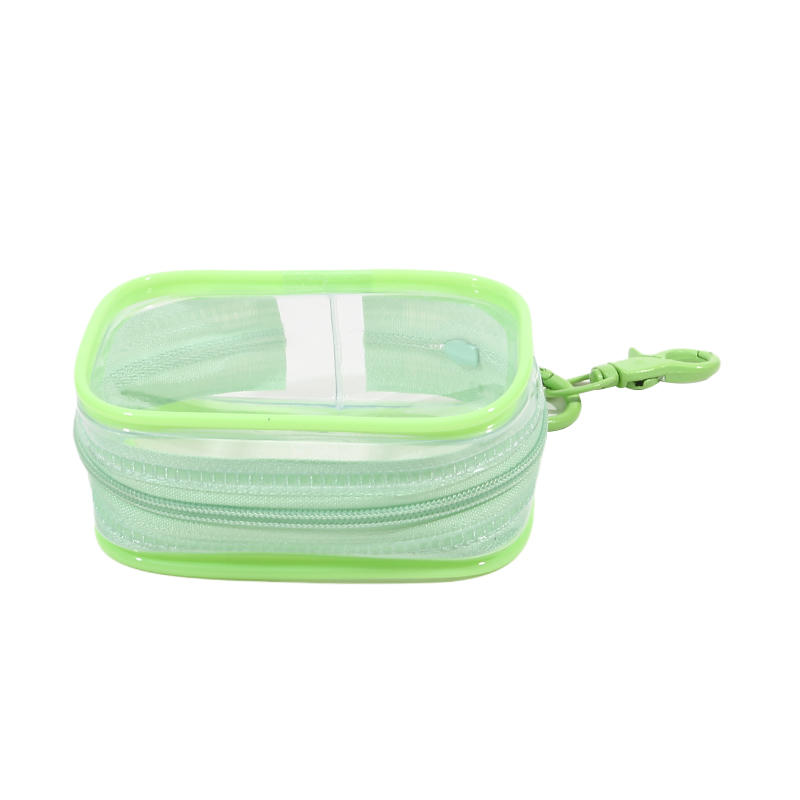 Маленький прозрачный пакет для демонстрации фигурок с брелоком, чехол для переноски фигурок, предметов коллекционирования, высокое качество, портативный, на молнии, водонепроницаемый, мини-кошелек для кукол