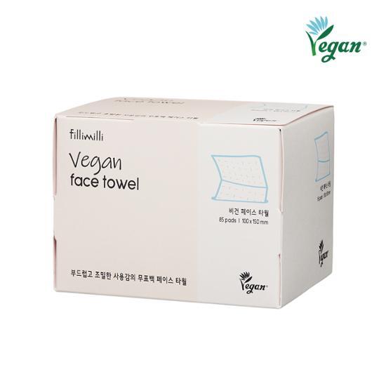 Philimilli Vegan Face Towel, Korean Cosmetics
