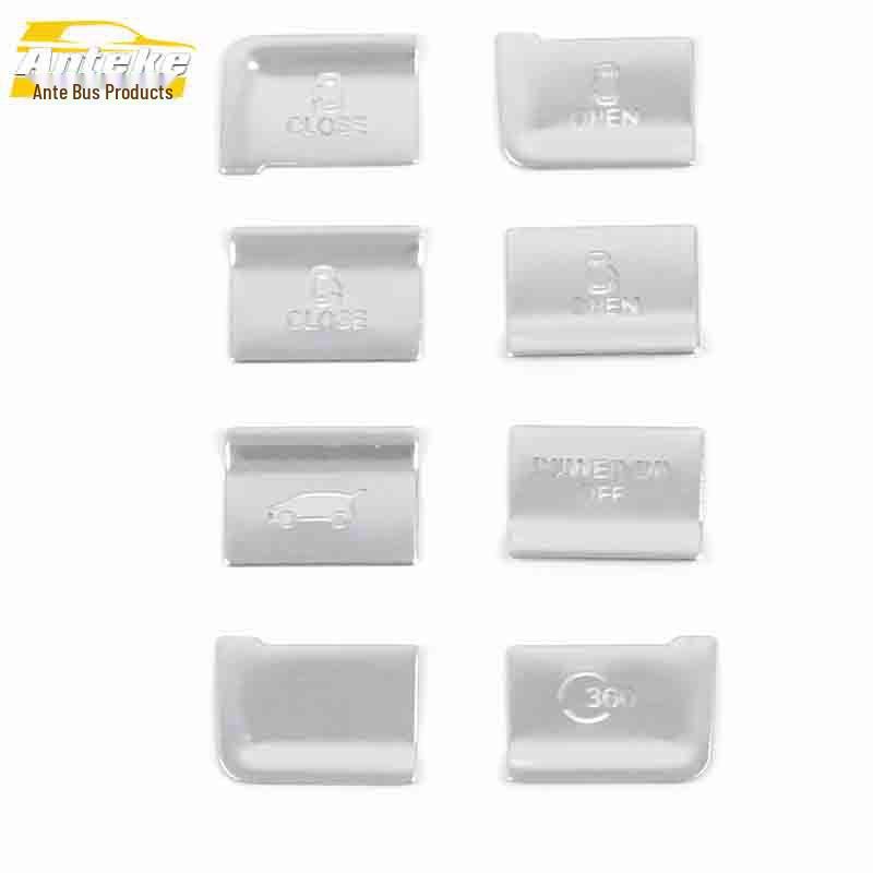 Наклейка-кнопка управления фарами из алюминиевого сплава IMAX8 для левой центральной консоли (Подходит для 21 модели)