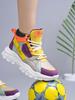 Shoetopia Smart High Top Casual Lace-up Multi Sneakers for Women & Girls /EU37