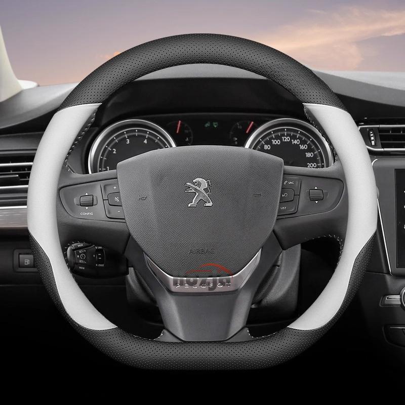 35 см 38 см Кожаная оплетка на руль автомобиля для Peugeot 5008 408 308 Rifter e-Expert Expert e-Traveller Landtrek Аксессуары