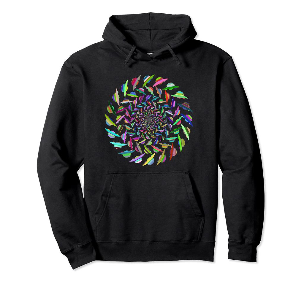 UFO Vortex - UAP Alien Extraterrestrial Flying Saucer Portal Hoodie