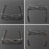 Elegant Eye Protection Reading Glasses Ultralight Metal Square Eyeglasses Presbyopic Eyewear For Men Women