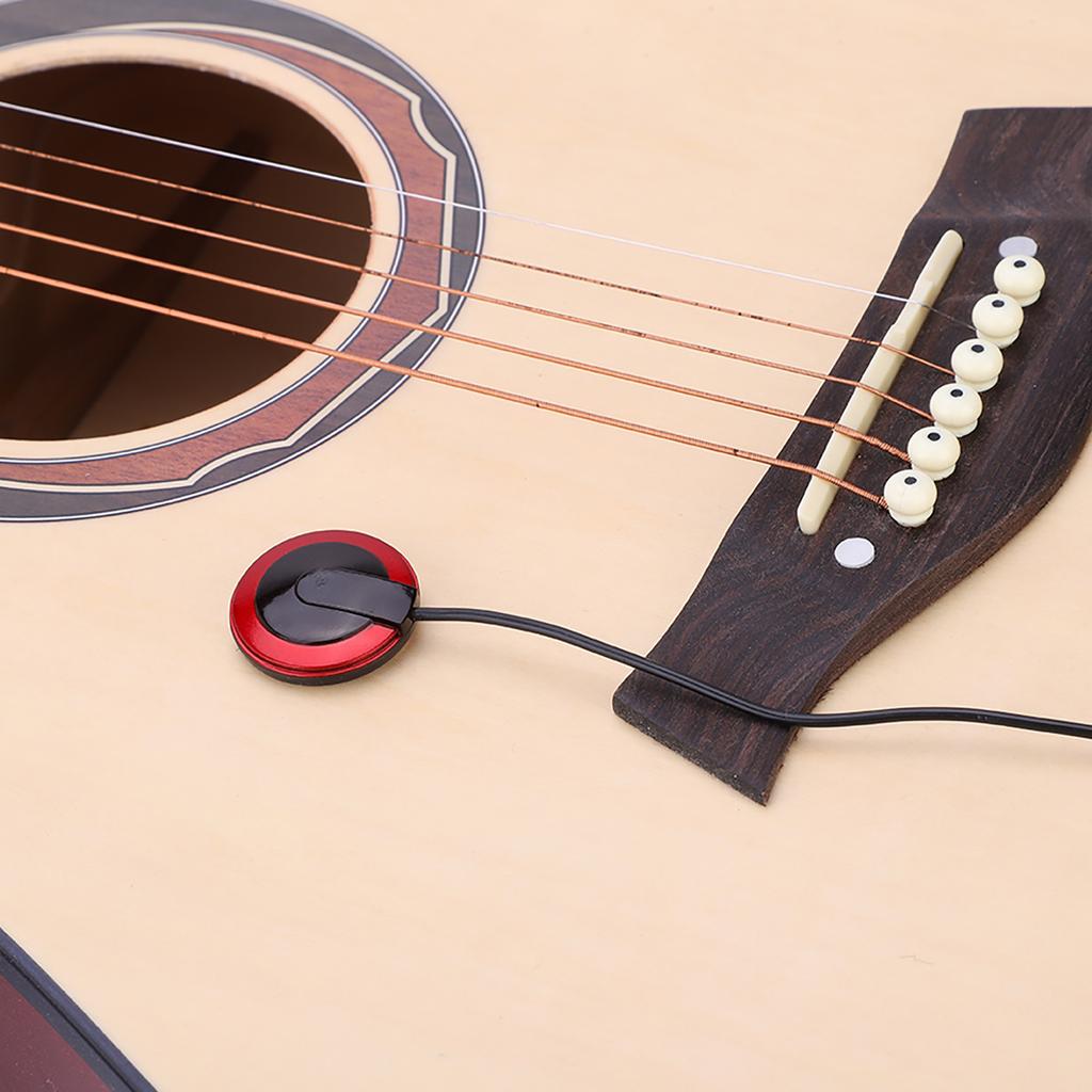 Универсальный пьезоэлектрический микрофон-звукосниматель для гитары, укулеле, скрипки и других инструментов