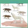 Набор ПВХ фигурок диких животных с движением, волк, для детей, обучение и декор