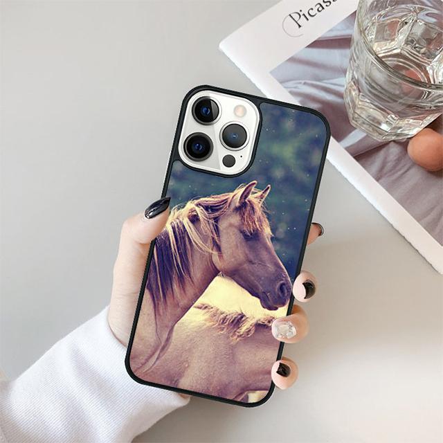 Лошади Бегущие Чехол для Телефона Cover Для iPhone 17 Air 15 16e 14 13 11 12 Pro Max Max Plus Задняя Панель Coque