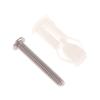 2Pcs Toilet Seat Hinges Screws Universal Replacement Toilet Seat Hinge Set