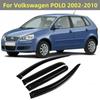 For Volkswagen VW POLO 2002-2010 Car Styling Window Visor Sun Rain Deflector Guard Awnings Shelter Trim Exterior Accessories