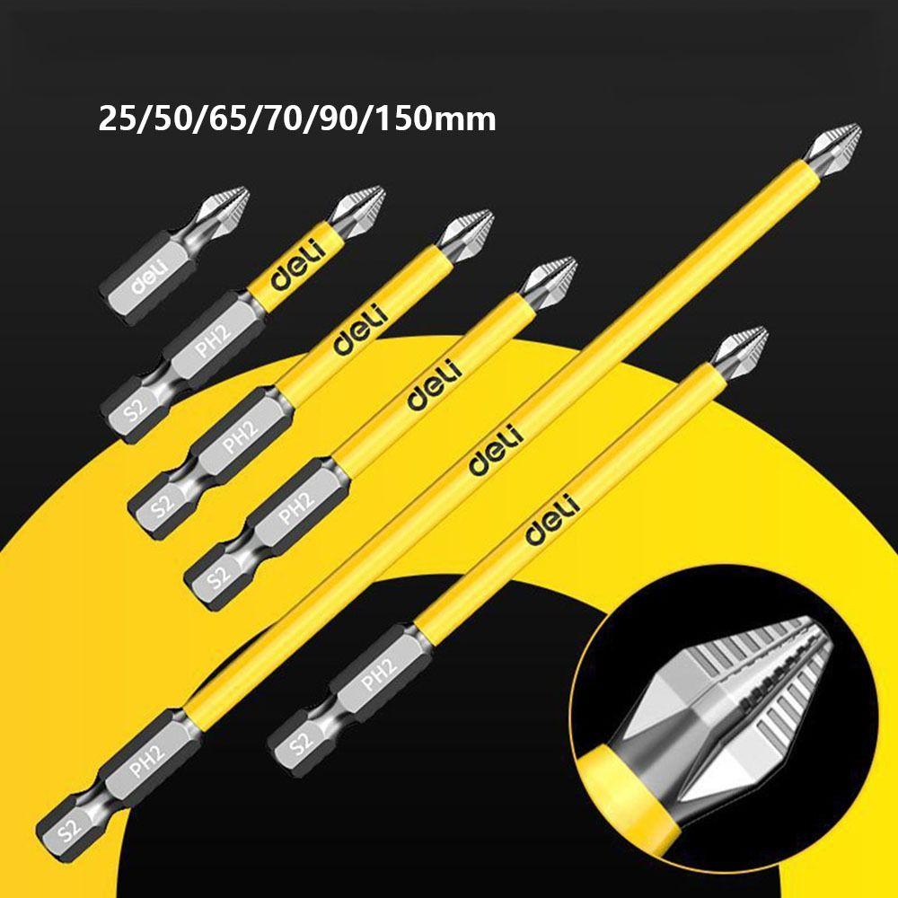 10/6pcs High Hardness Cross Screwdriver Bit Non-slip PH2 Screwdriver Set Impact Drill Bit