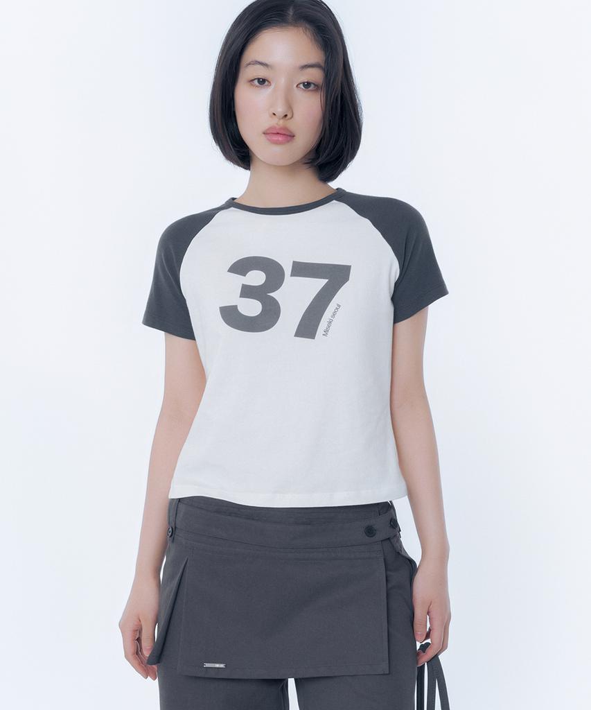 MISEKI SEOUL Miseki 37 Raglan Short Sleeve White